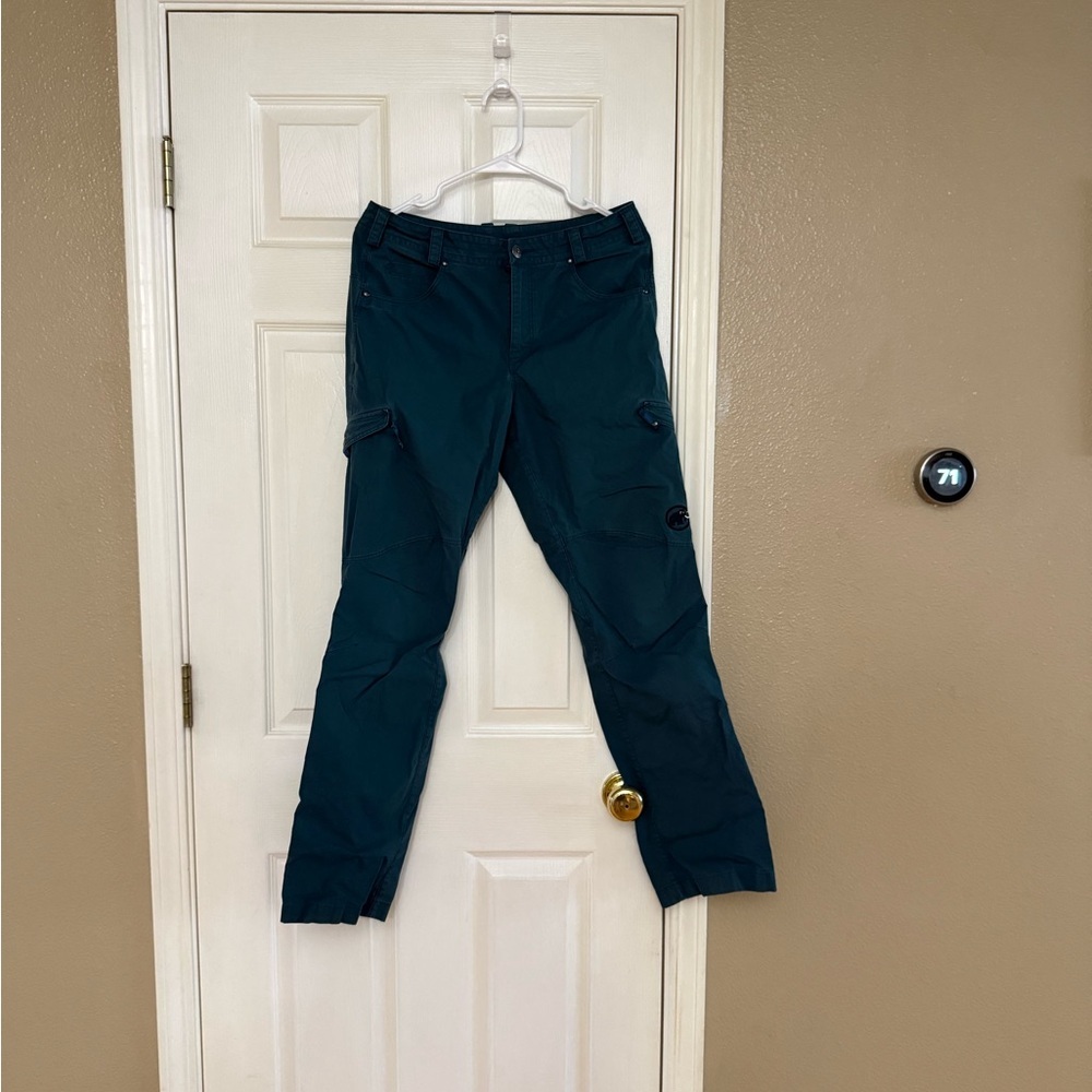 Mammut Teal Women's Cargo Pants - Outdoor Technical Trousers